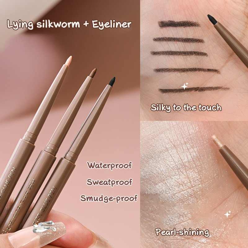 Silky Soft Eyeliner ปากกากันน ้ ํา Sweatproof อายไลเนอร ์ เจลปากกาเครื ่ องมือความงาม Eye เครื ่ องสําอาง