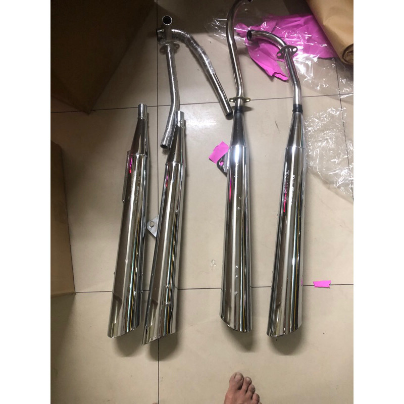 ท่อไอเสีย Wave 2543 คอสแตนเลส และตะขอเกี่ยวลม cxn 54 สําหรับ wave 50cc 100cc 110 cc