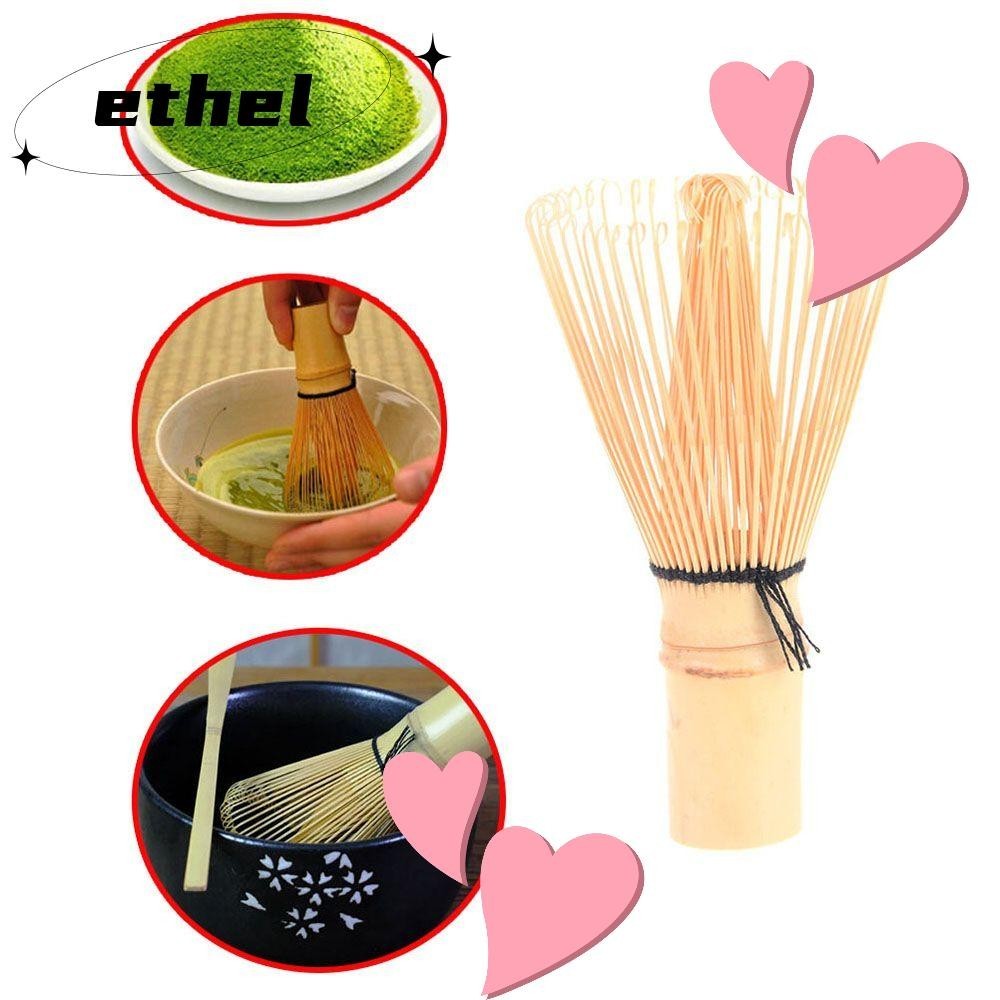 Ethel1 80 ขอบ ผงชามัทฉะ ที่ตีแป้ง มีประโยชน์ ครัว ชุดน้ําชาญี่ปุ่น ชาเขียว เครื่องมือชงชามัทฉะ