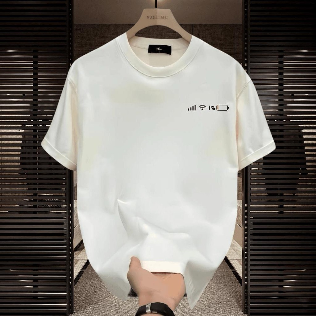 (ในสต็อกในพื้นที่) 2024 เสื้อยืดแขนสั้นผ้าฝ้ายพิมพ์ลายพลังอินเทรนด์ใหม่สำหรับผู้ชายและผู้หญิงหลวมฤดูร้อนเสื้อยืดลำลองอเ