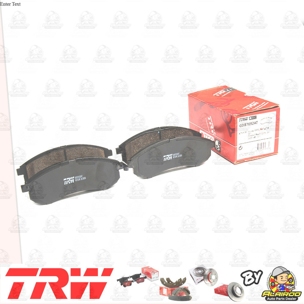 TRW ATEC ผ้าเบรคหน้า MITSUBISHI STRADA 2.8T,Grandis ผ้าใหญ่ สูง 56 mm ปี 2003-2004 GDB 7692 AT