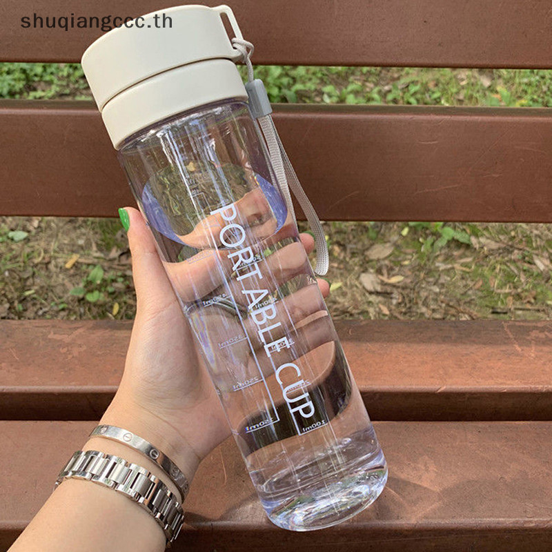 [ Lifestyles ] 600ml ความจุขนาดใหญ ่ กีฬาผลไม ้ น ้ ํามะนาวขวดน ้ ําดื ่ มที ่ กรองขวดน ้ ําพลาสติกแบบพกพาใส