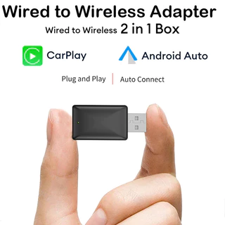 [local stock] ใหม่Wireless CarPlay Android Autoอะแดปเตอร์ไร้สายสมาร์ทมินิกล่องPlug And Play WiFi 5G Bluetooth 5.0 Fast Connect