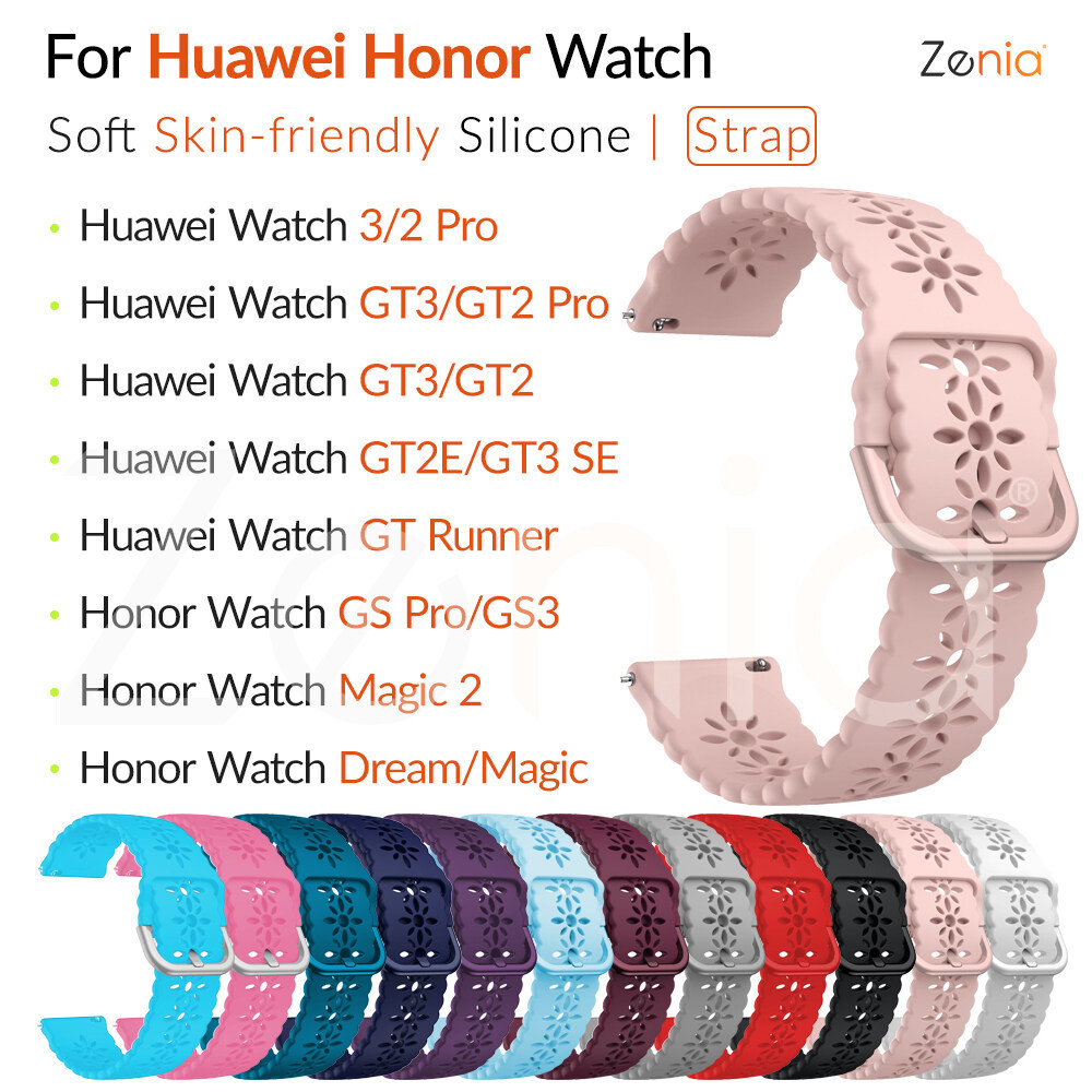 22mm 20mm สายนาฬิกาซิลิโคนสําหรับนาฬิกา Huawei GT 2 3 Pro ไทเทเนียมเซรามิค Active Classic Elegant Ru