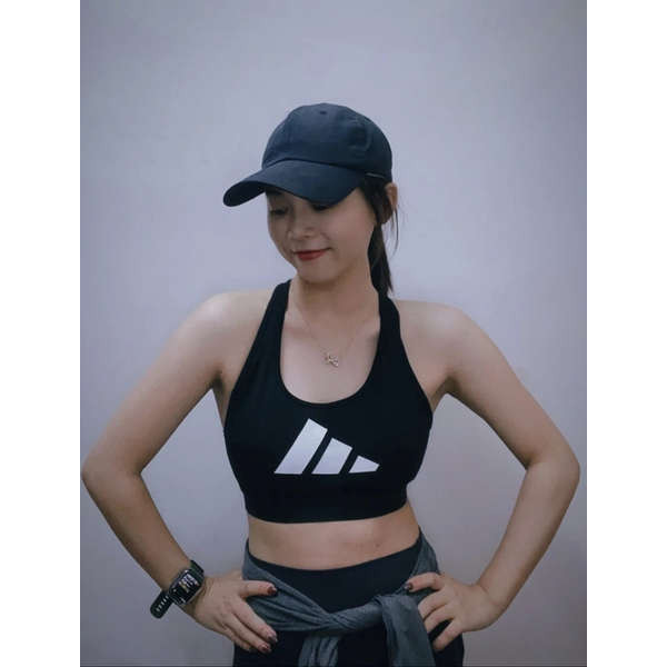 สปอร์ตบรา adidas Yoyo Outlet ซื้อ Adidas Women's High Strength Sports Yoga Vest Bra ชุดชั้นในหญิง GL0591