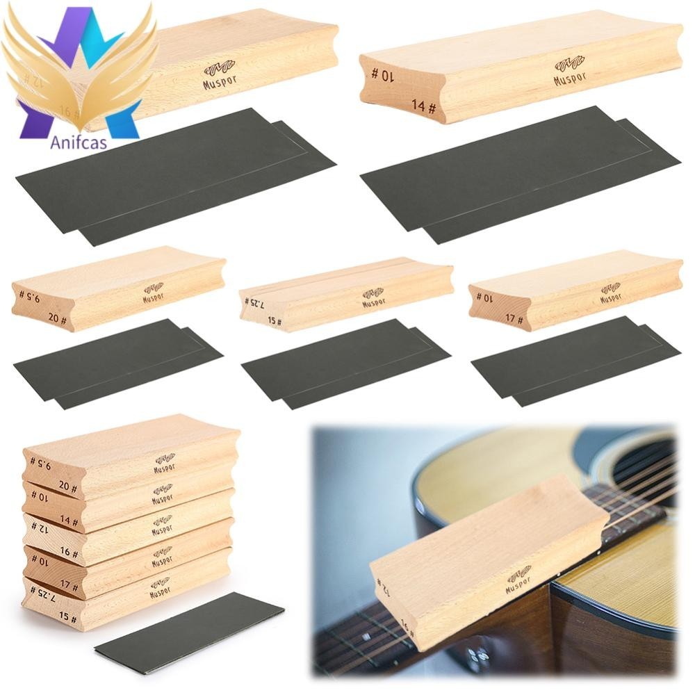 บล ็ อกขัดกีตาร ์ Fret Wire Leveling Fingerboard Luthier เครื ่ องมือสําหรับกีตาร ์ Bass