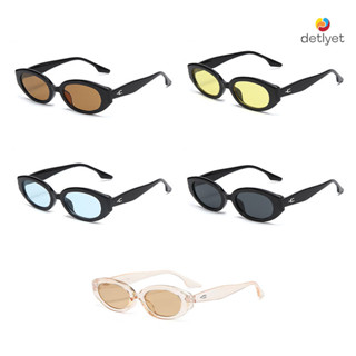 COD🌷แว่นตากันแดดป้องกันรังสียูวีสไตล์เกาหลีกรอบวงรีวินเทจแฟช…