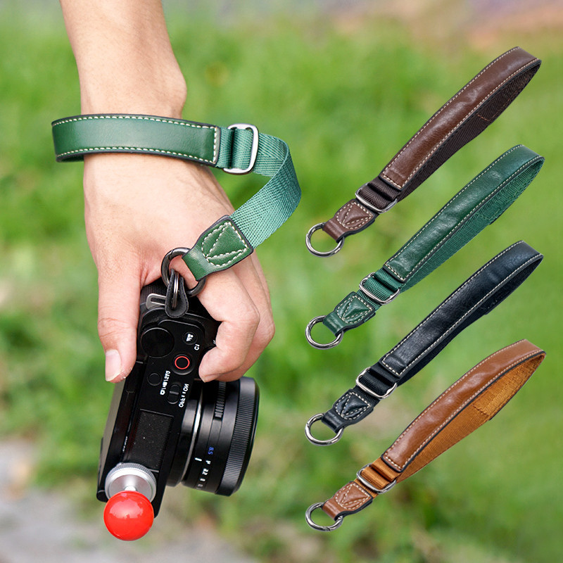 สายรัดข้อมือแบบพกพา PU สําหรับ micro single XS20 XS10 XT5 R50 zve10 Canon Sony Fuji Nikon SLR สายรัดข้อมือกล้อง Quick Release