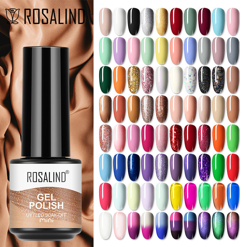 Rosalind Cat Eye Gel ยาทาเล็บ Vernis กึ่งถาวร Primer Top Coat Bright Classic สําหรับเล็บออกแบบ LED/UV โคมไฟ
