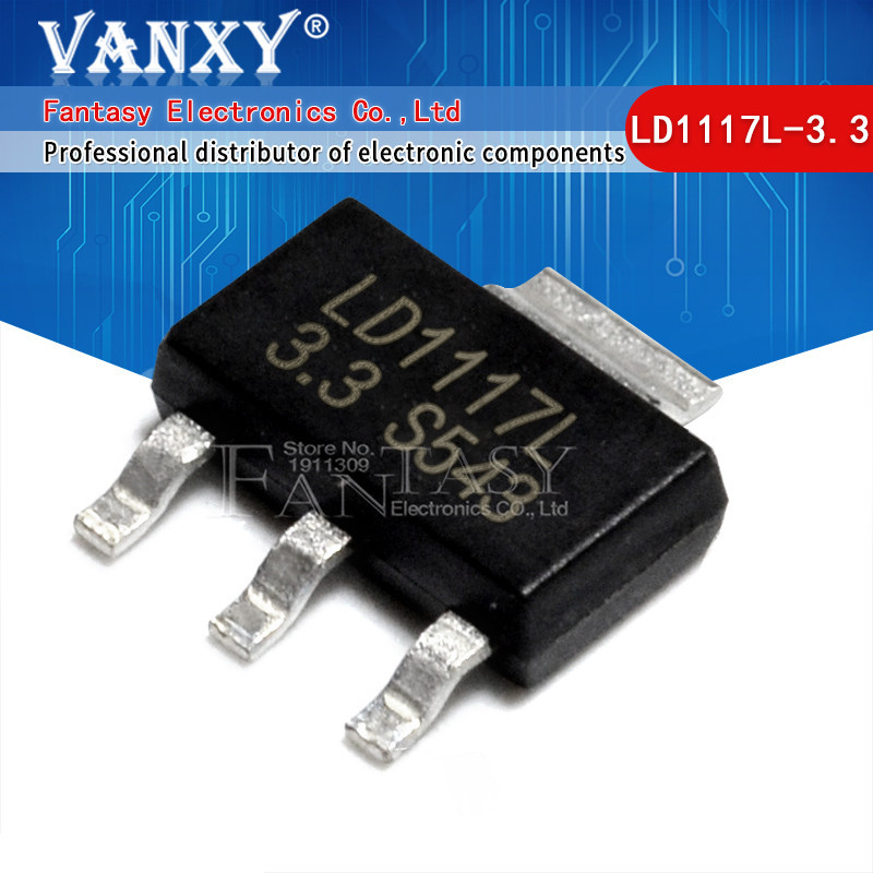 10pcs LD1117L-3.3 SOT-223 LD33V LD1117-3.3 SOT223 LD1117L-5.0 LD1117L-5 LD1117AL-ADJ LD1117L-ADJ LD1