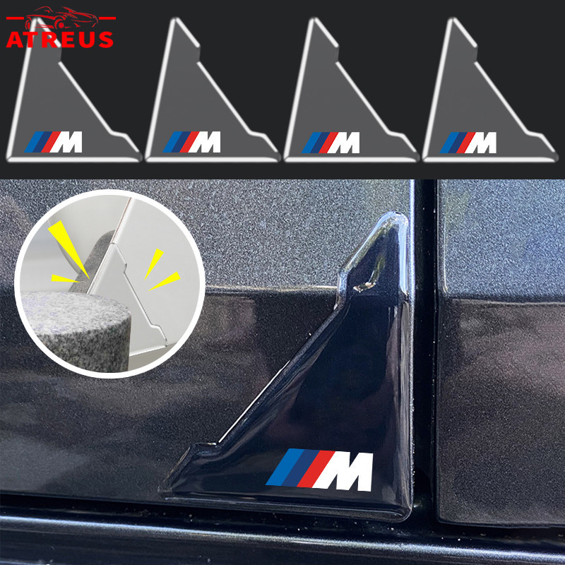 2/4 ชิ้น BMW M โปร่งใส ซิลิโคนกันกระแทกมุมประตูรถ ยางกันกระแทก ป้องกันการชนมุมประตูรถยนต์ ซิลิโคนกันมุมประตูรถ สำหรับ BMW G20 F10 E46 F30 E39 G30 E60 E90 X1 E84 645ci E63 E36 E30 X3 F25 X3 G01 X1 F48 F32 F34 E92 G22 F44 IX3 I4 IX
