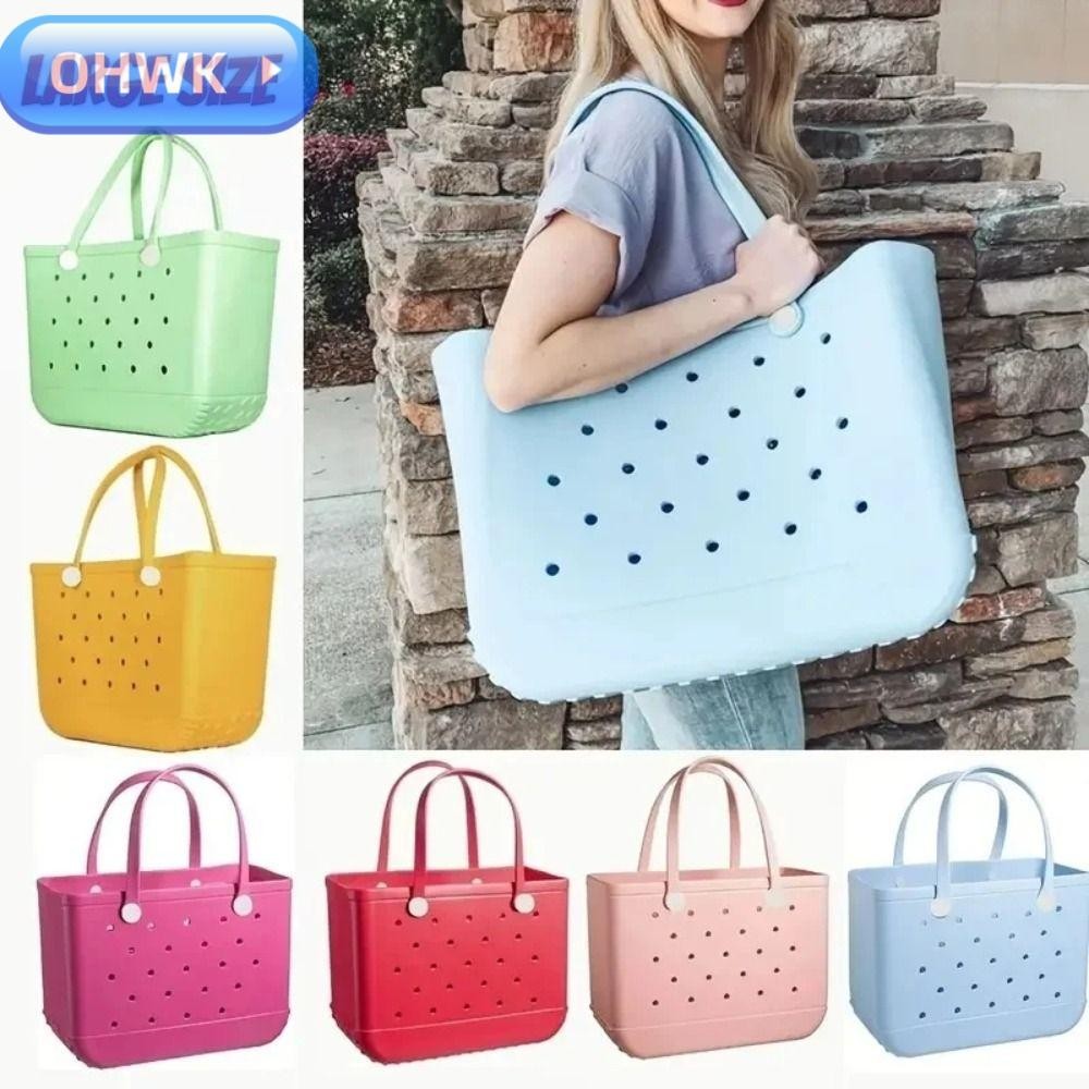 Ohwk Tote Bag , กระเป ๋ าชายหาด EVA กันน ้ ํา , กระเป ๋ าเก ็ บทรายแฟชั ่ น Travel
