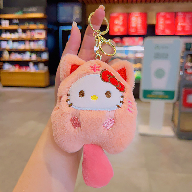 จี ้ ตุ ๊ กตาสาวน ่ ารัก Sanrio Kuromi พวงกุญแจตุ ๊ กตาจี ้ กระเป ๋ าเดินทาง