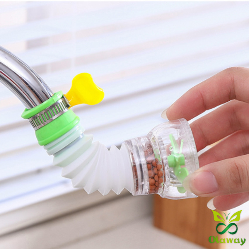 หัวต่อก๊อกน้ำ หัวต่อกันน้ำกระเด็น ก๊อกต่อหมุนได้ 360 องศา หัวกรองน้ำ ก๊อกกรองน้ำ (ส่งจากไทย) (เก็บเงินปลายทางได้) - รูปที่ 3