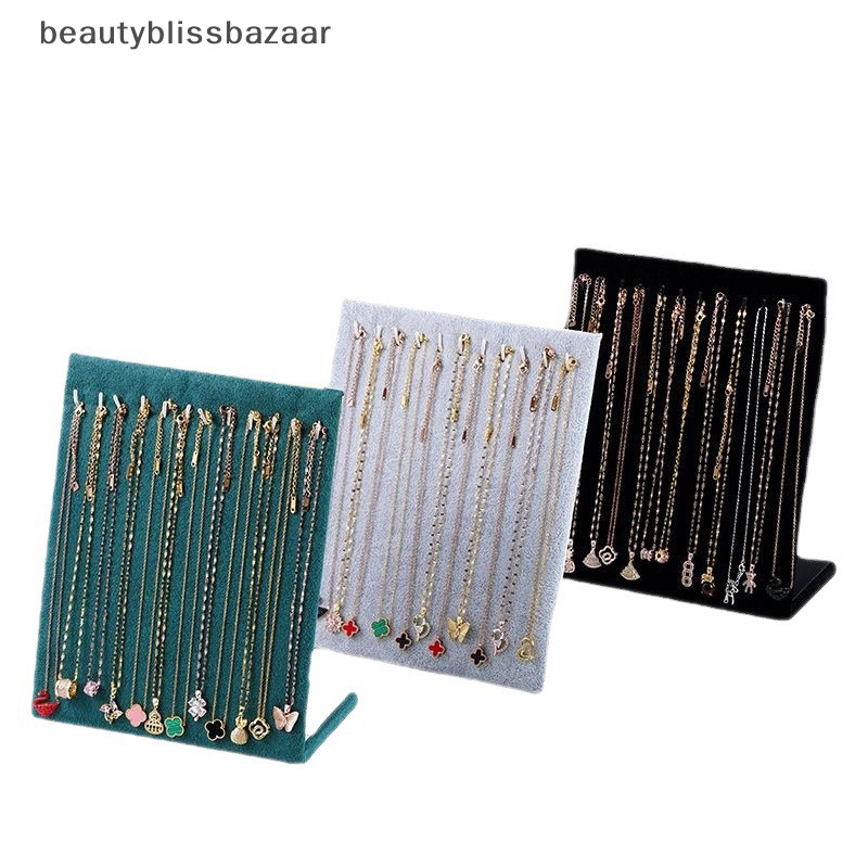[beautyblissbazaar] ผ้าสักหลาดสร้อยคอจี้ยืนแสดงต่างหูคณะกรรมการเครื่องประดับผู้หญิงชั้นวางสร้อยข้อมือผู้ถือจัดเก็บ Dangler Eardrop ชั้นวาง [TH]