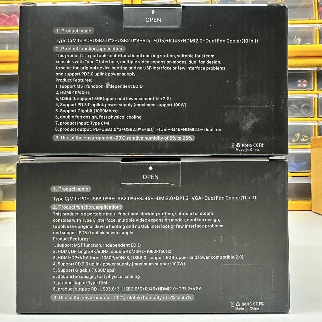 YCE Docking Station for RogAlly AllyX Turbo 30w SteamDeck LegionGo