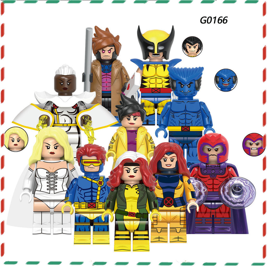 เด็กประกอบอาคารบล็อกซูเปอร์ฮีโร่เหล็ก Wolfminifigures ของเล่นเด็กรุ่น DOLL