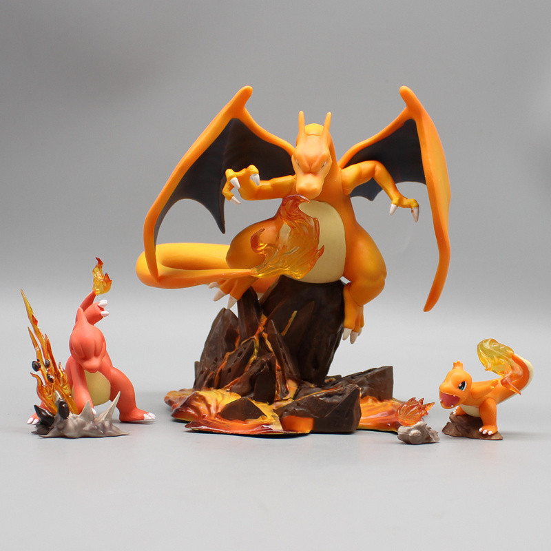 Pokemon Charmander Charmeleon Charizard ของเล ่ น 14 ซม . สูง