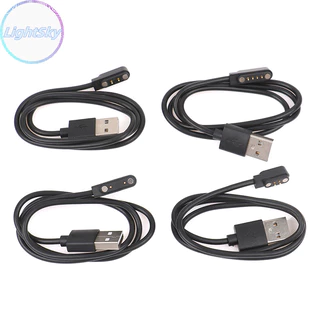 Lightsky Universal Smart Watch Charger สายชาร ์ จแม ่ เหล ็ ก 2/4 Pin USB Charger TH