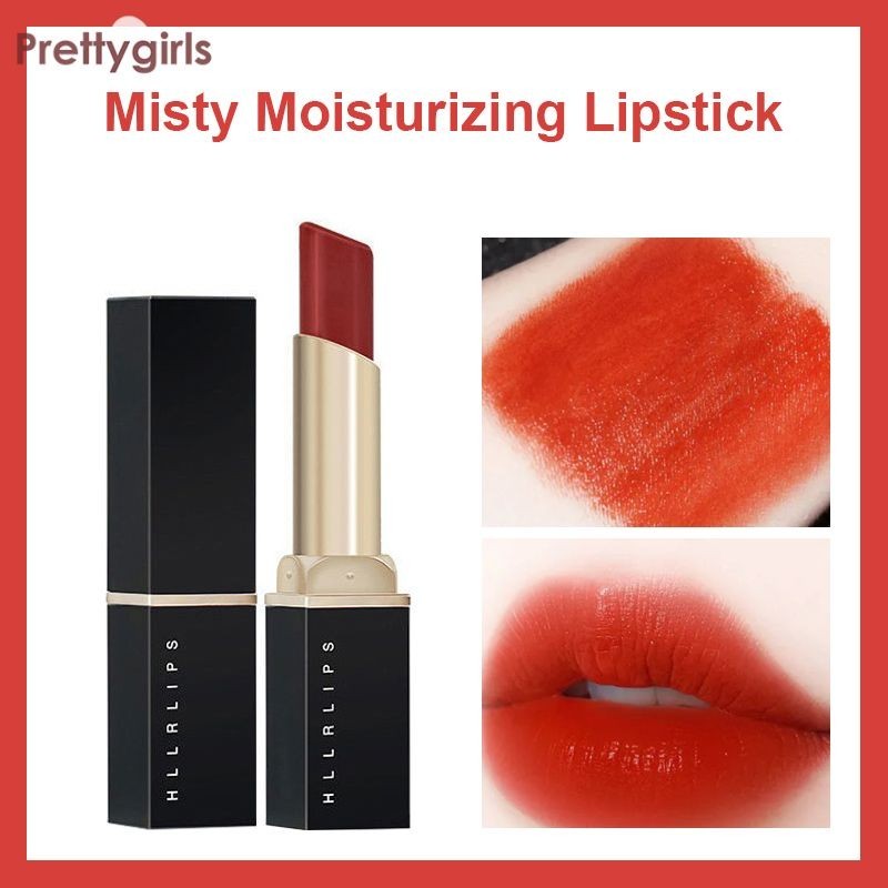 【PY】HLLR ลิปสติก เนื้อแมตต์กํามะหยี่ สีสวย กันน้ำ ติดทนนาน ให้ความชุ่มชื้น-PY