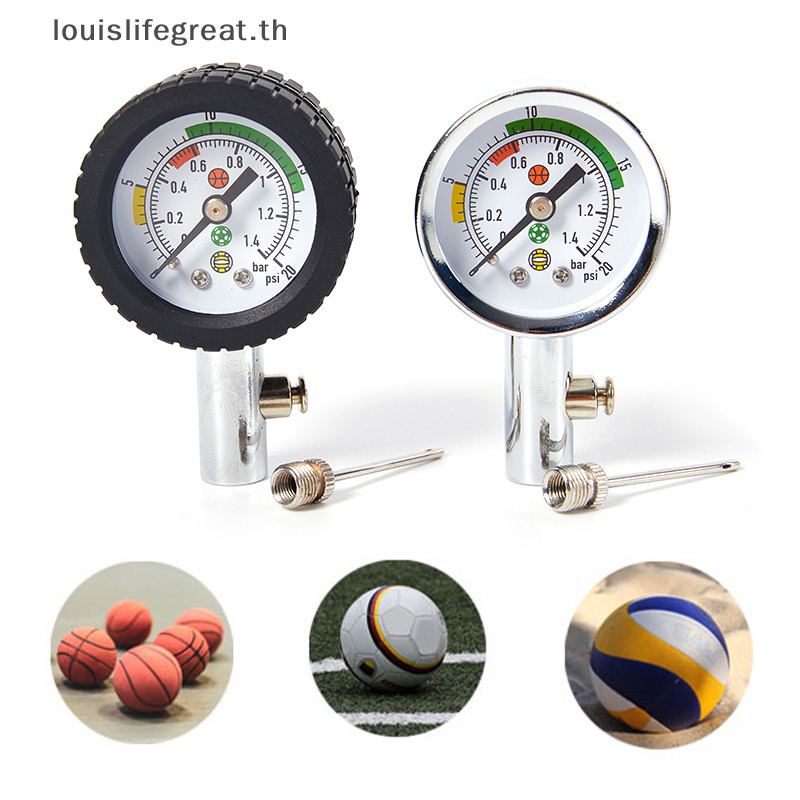 Louislifegreat Soccer Ball Pressure Gauge Air Watch ฟุตบอล วอลเลย ์ บอล บาสเก ็ ตบอล Barometers ใหม ่