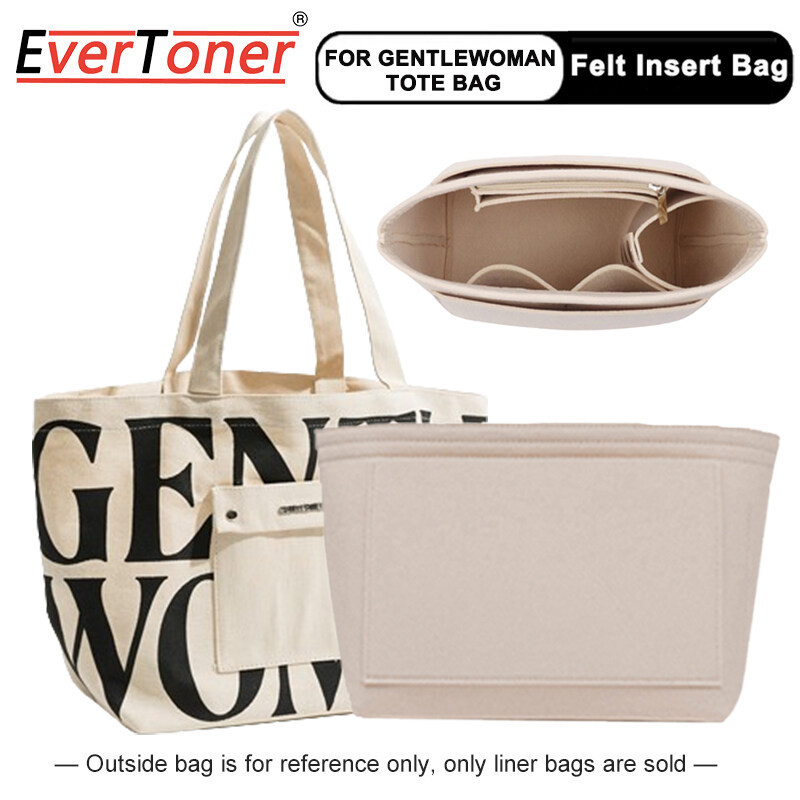 Felt ใส่กระเป๋าสําหรับ GW Tote Bag Organizer Shaper Travel กระเป๋าเครื่องสําอางกระเป๋าด้านใน