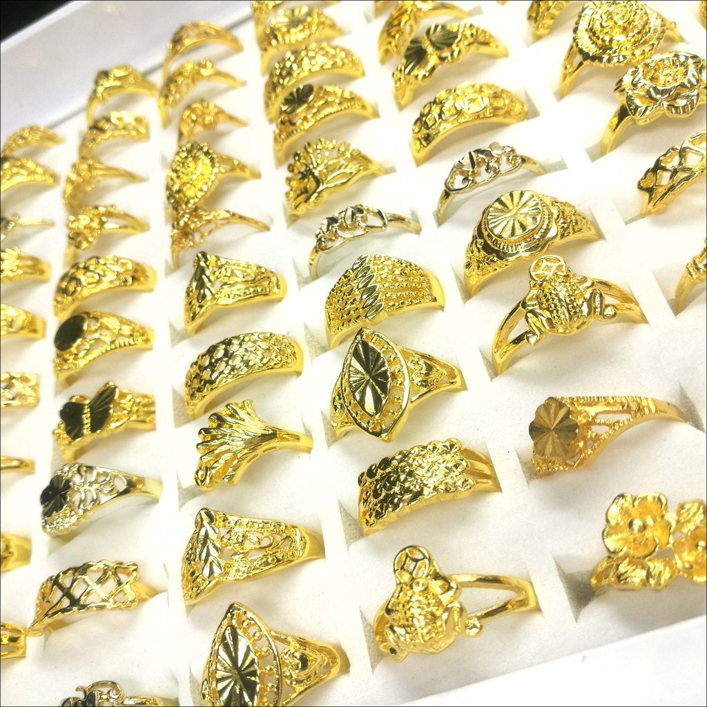 แฟชั ่ นชุบแหวนทอง 24k