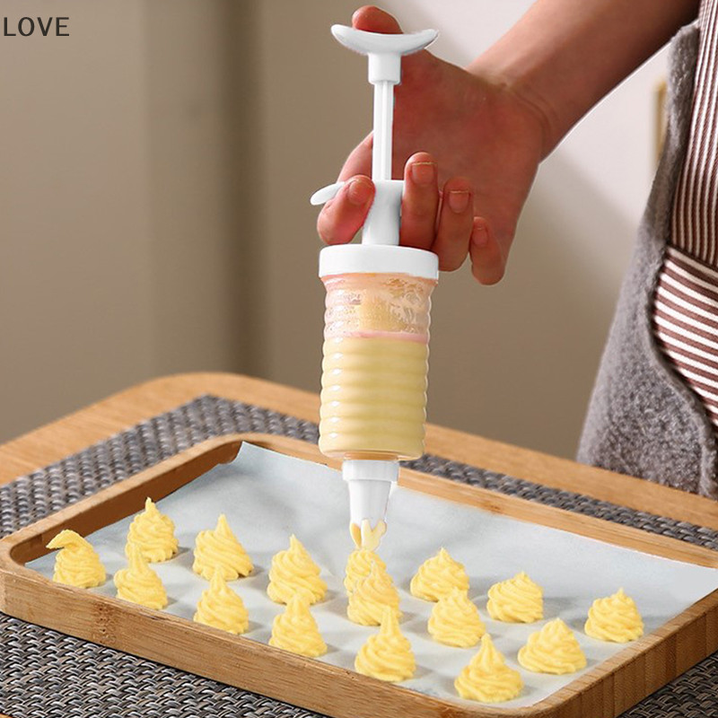 [JJCW ] หัวฉีดท ่ อ 8 ชิ ้ นพร ้ อมหัวฉีดอบครีมพลาสติกเครื ่ องมือขนม QQW