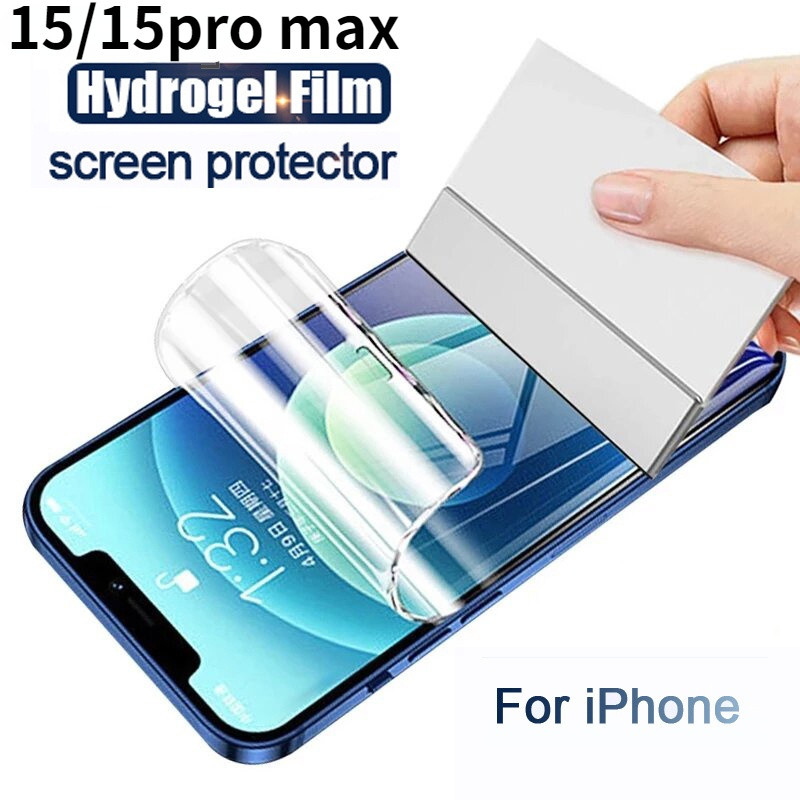 สําหรับiphone 14 13 12 11 Pro Maxคลุมทั้งหมดHydrogelฟิล์มป้องกันหน้าจอสําหรับiPhone 13 12 Mini XS Ma