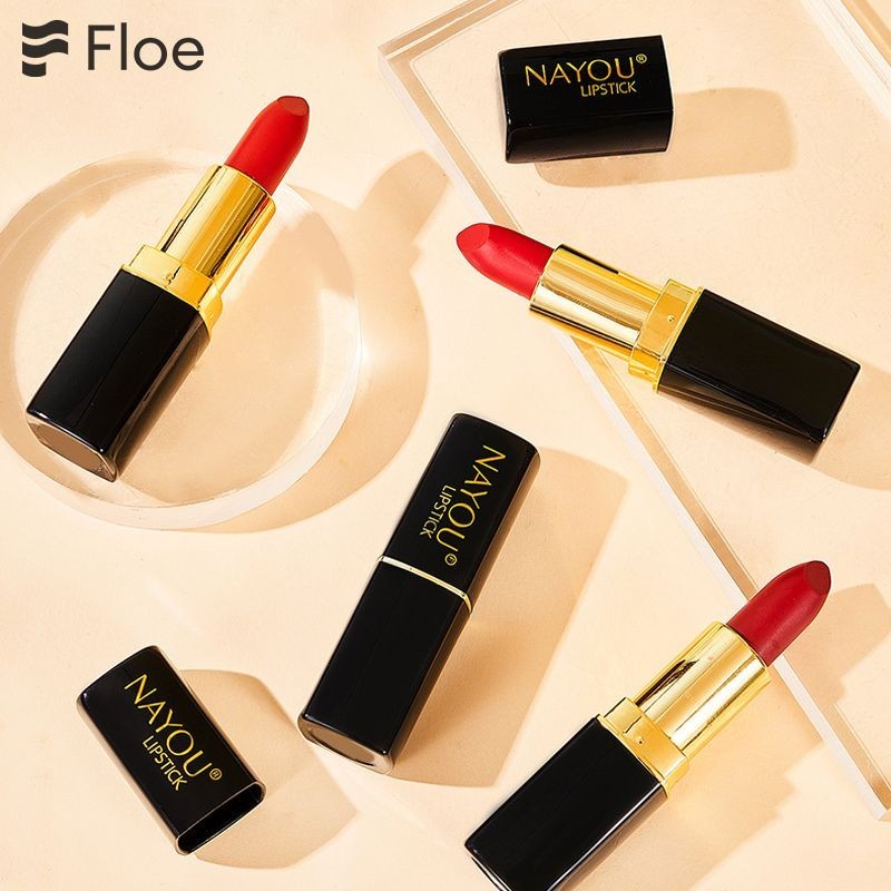 Nayou ลิปสติก กันน้ำ ชุ่มชื้น สำหรับแต่งหน้า  แต่งหน้าลิปสติกกันน้ำชุ่มชื้นนักเรียนหญิงตั้งครรภ์ลิปส