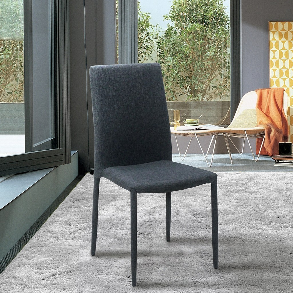 SB Design Square เก้าอี้เหล็กเบาะผ้า รุ่น Lavong สีเทา (43x52x91 ซม.) แบรนด์ KONCEPT FURNITURE
