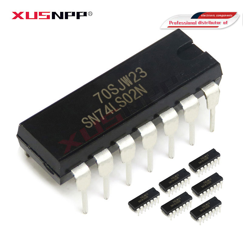 10PCS HD74LS02P DIP14 HD74LS02 DIP SN74LS02N 74LS02 SN74LS02 DIP-14 ใหม่และ IC อิเล็กทรอนิกส์ส่วนประ