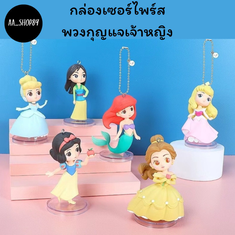 กล่องเซอร์ไพร์ส Miniso พวงกุญแจเจ้าหญิงดิสนีย์ ของแท้ ฟิกเกอร์เจ้าหญิงดิสนีย์ มีทั้งหมด 6 แบบ ลุ้นเอ