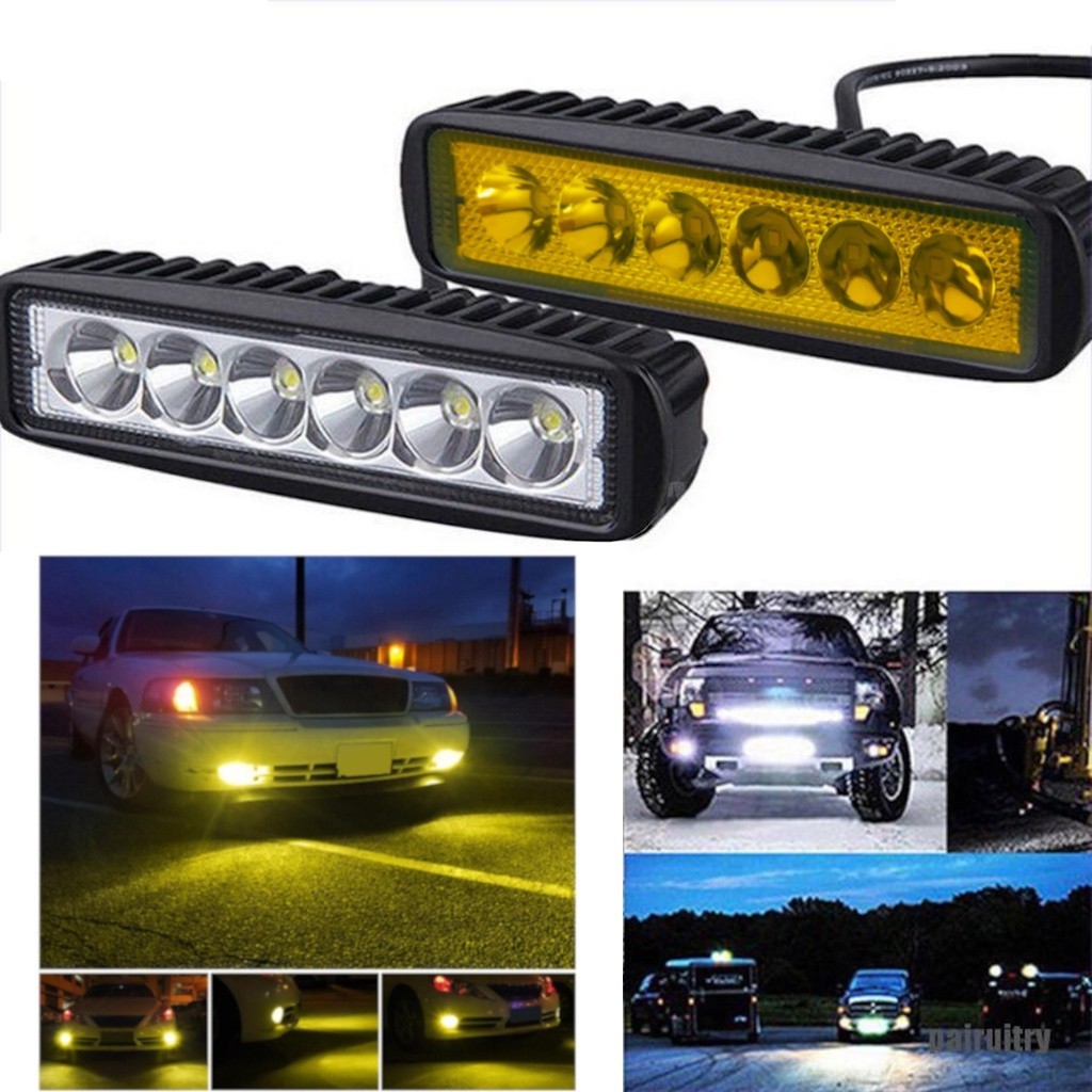 ไฟตัดหมอกรถยนต์ LED ทํางานแถบแสงขับรถโคมไฟกีฬาหมอก DRL Daylight Spotligt Kereta Moto