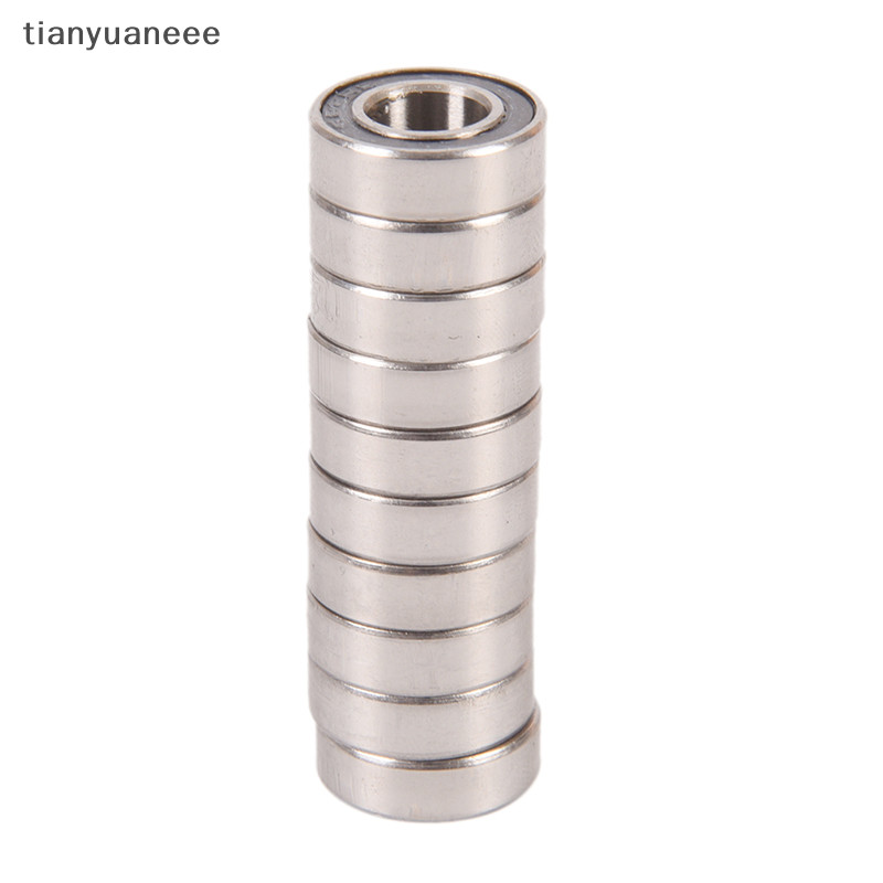 Tianyuaneee 10PCS 688-2RS 688 ยางปิดผนึกแบริ่งแบริ่งแบริ่ง Miniature 8x16x5 มม.ดี