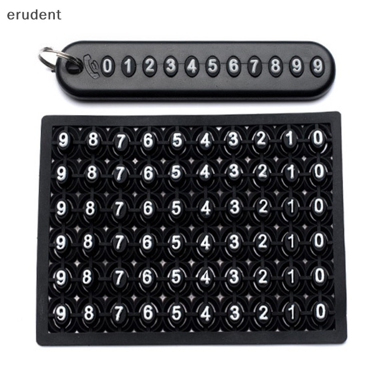 Erudent Anti-Lost จี้รถแยกแหวนพวงกุญแจหมายเลขโทรศัพท์การ์ดพวงกุญแจ Auto Vehicle Lobster Clasp Key Chain รถอุปกรณ์เสริมใหม่