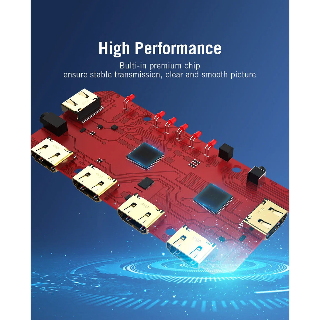 Vention HDMI Splitter 5 in 1 out 4K/30Hz HDMI 5x1 3x1 อะแดปเตอร์สําหรับ XBOX 360 TV Mi Box Switch PS5 PS4 3 in 1 out HDMI 2.0 Switcher