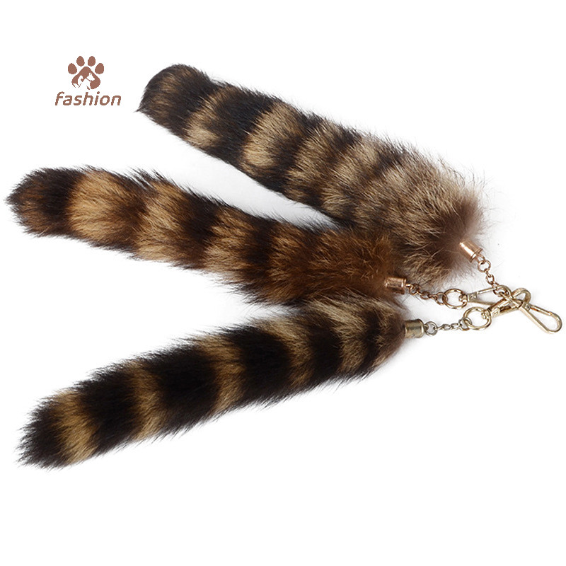 [แฟชั่น] Fox Animal Tail พวงกุญแจประสิทธิภาพ Props จี้ขนสัตว์ DIY อุปกรณ์เสริมกระเป๋า Charm คีย์ผู้ถือของขวัญสําหรับผู้หญิงสาว {TH}