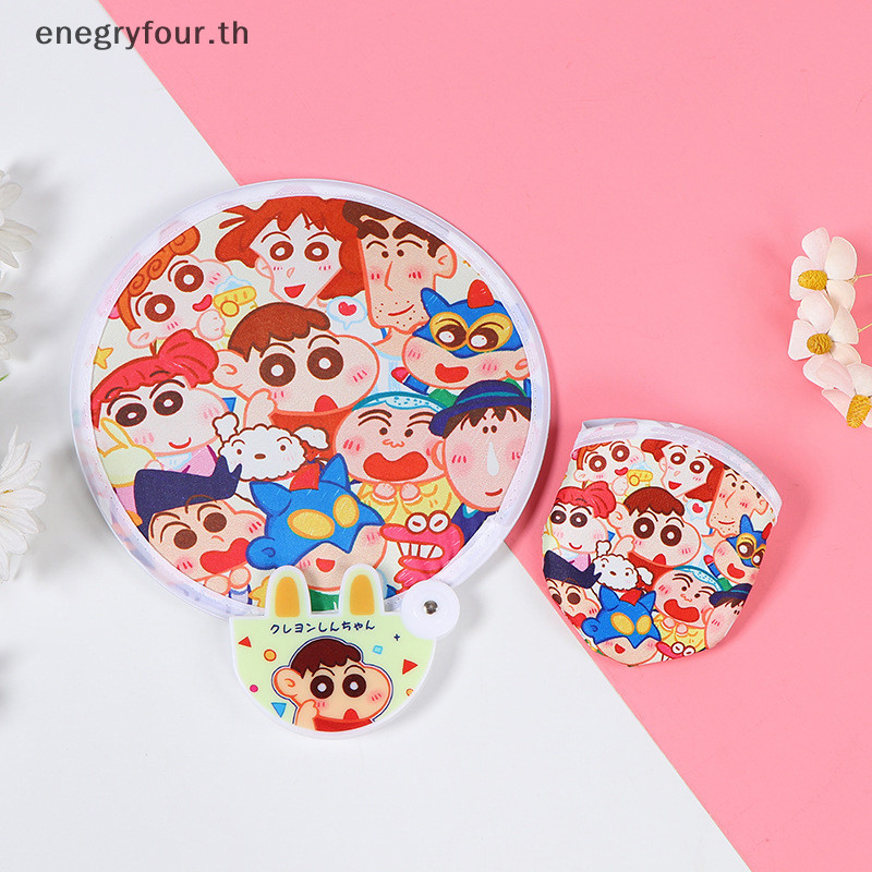 ของขวัญ & ของเล่น 1ชิ้นพัดลมน่ารักสาวหัวใจแบบพกพาพับพัดลมนักเรียนกลางแจ้งการ์ตูนผ้าใบหน้ามินิรอบพัดลม .