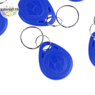 Joliann0 10 ชิ้น TK4100 พวงกุญแจ 125KHZ RFID proximity id การ์ด token แท็กคีย์ fobs NFC th