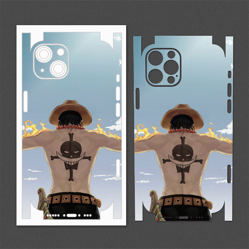 เหมาะสําหรับปรับแต่งฟิล์มสีการ์ตูน แอปเปิล 15 มือโปร ฟิล์มกันรอยฝาหลัง แอปเปิล 14 13 สติ๊กเกอร์เต็มครอบคลุมฟิล์มโทรศัพท์ 12 สติกเกอร์สีฟิล์มหลัง11