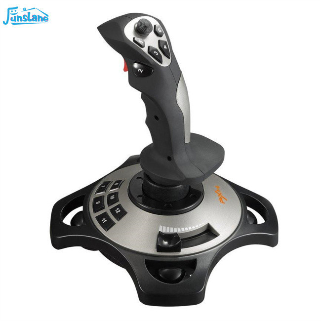 Pc/desktop Pxn-2113 Flight Simulator Gamepad Controller จอยสติ๊ก 12 ปุ่มตั้งโปรแกรมได้พร้อมถ้วยดูด