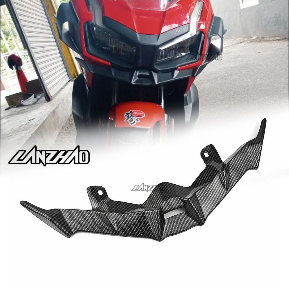 สําหรับ HONDA ADV 160 ADV150 ไฟหน้าคิ้วฝาครอบแฟริ่งด้านหน้า ABS ด้านหน้าต่ํา Winglet อุปกรณ์เสริม