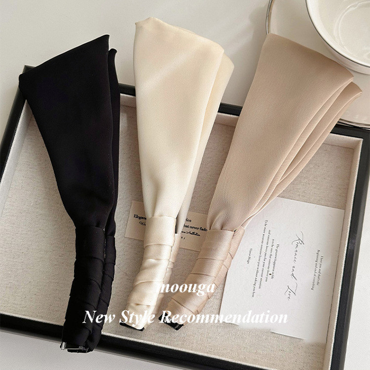 Mouga/simple Classy Rabbit Ear Banana Clip กิ๊บติดผมด้านหลังหัวแนวตั้งคลิปกิ๊บติดผมผ้าโพกศีรษะ