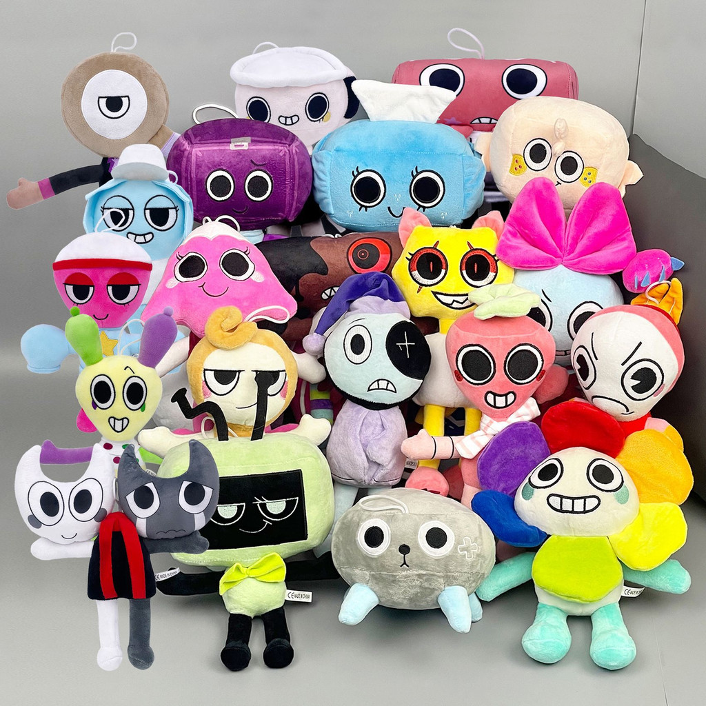 Dandys World ของเล่นตุ๊กตาเกมตัวอักษร PEBBLE RODGER POPPY SHRIMPO RAZZLE & DAZZLE GIGI SPROUT TISHA 