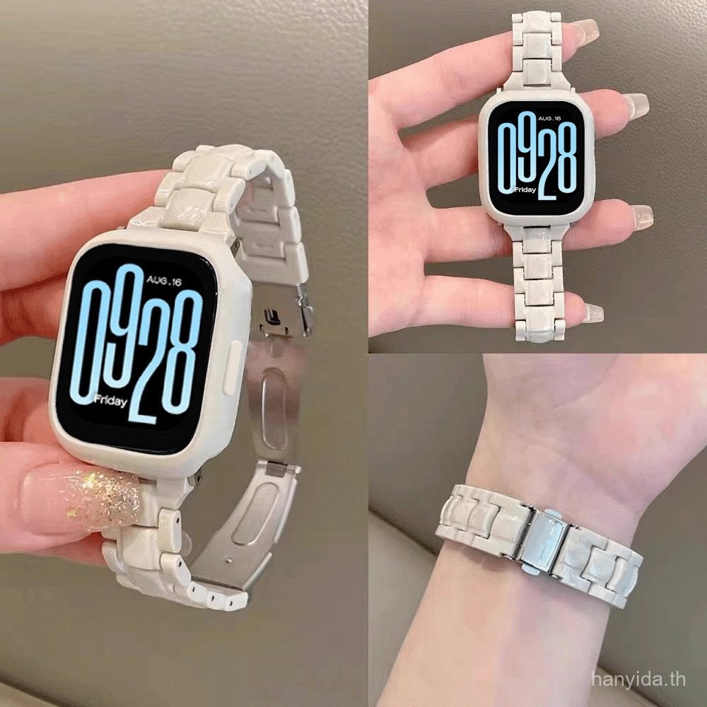 เคสซิลิโคนนุ่มน่ารัก + สายเรซินบางสำหรับ Xiaomi Redmi Watch 5 สายสำรองสำหรับ Redmi Watch 5 lite