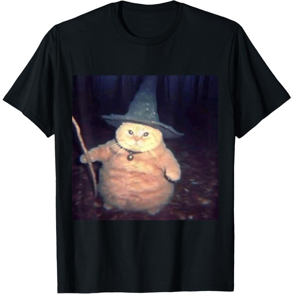 เสื้อยืดฮาโลวีน ออกแบบโดย Wizard Cat และ Cat Meme