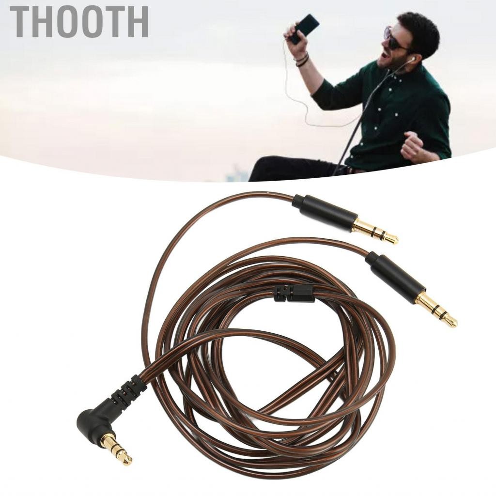 Thooth สายเคเบิลทดแทนสำหรับ hifiman sundara arya ananda he400se pro he4xx และชุดหูฟัง 3.5 มม. อื่น ๆ (3.5 มม. ถึงตัวเชื่อมต่อคู่) 1.2m