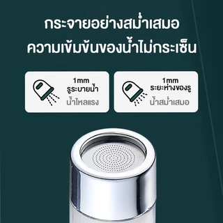💦เครื่องกรองน้ําก๊อกน้ํา, อ่างล้างจาน, อะแดปเตอร์สแตนเลสแบบขยาย, กันกระเด็น, หัวฉีดฝักบัว, ตัวขยาย, หมุนได้ 360 องศา