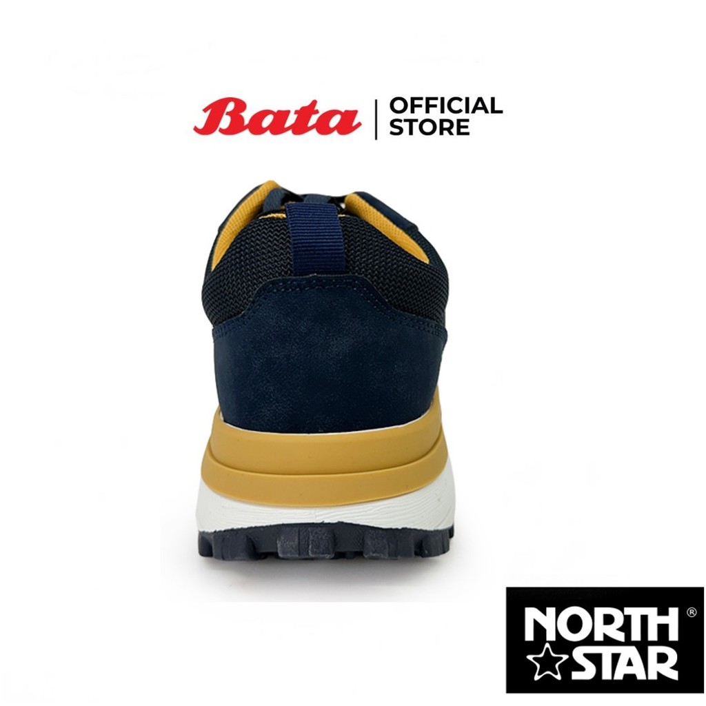 Bata บาจา by North Star รองเท้าผ้าใบสนีคเกอร์ แบบผูกเชือก สำหรับผู้ชาย สีเทา 8202057 สีกรมท่า 8209057